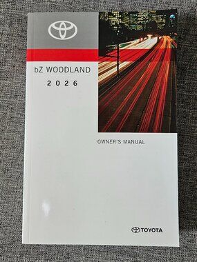 2026 TOYOTA bZ WOODLAND Owner's Manual OM42J94U 01999-42J94